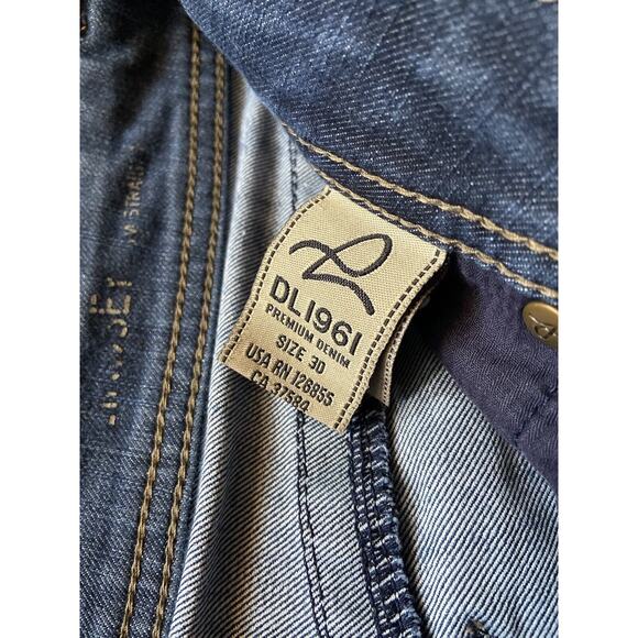 DL1961 Lindsey Slim Straight Denim Jeans sz 30 - Picture 7 of 9